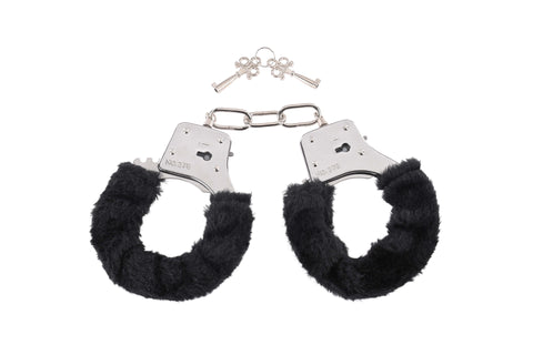 Black Furry Handcuffs