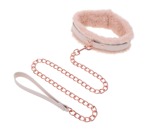 Peaches ‘n CreaMe Fur Collar & Leash