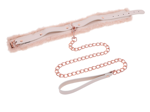 Peaches ‘n CreaMe Fur Collar & Leash