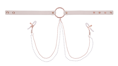 Peaches ‘n CreaMe Collar with Nipple Clamps