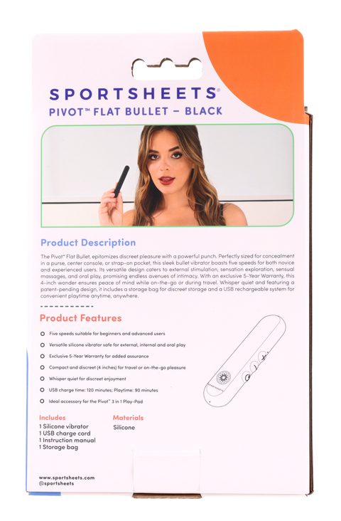 Pivot® Flat Bullet – Black