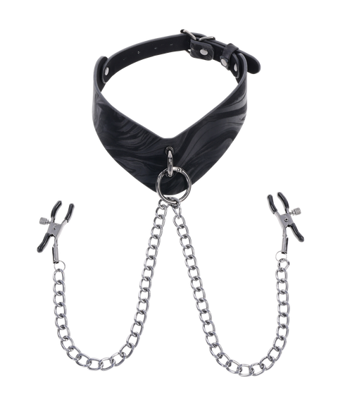 Velvet Noir Collar & Removable Clamps