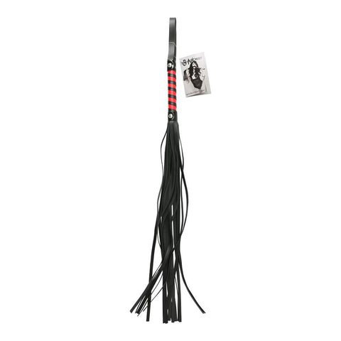 Red & Black Stripe Flogger