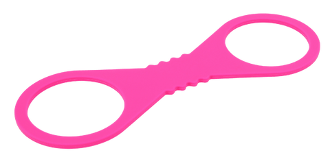 Hot Pink Large Silicone Cuffs