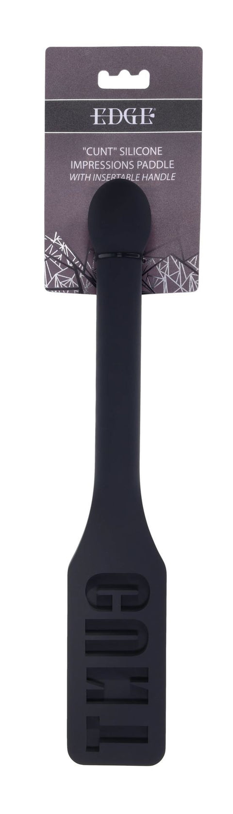 Edge CUNT Silicone Paddle w/ Insertable Handle