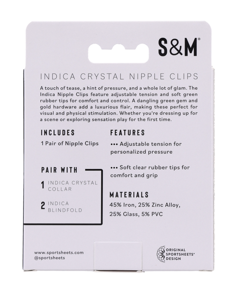 Indica Crystal Nipple Clips