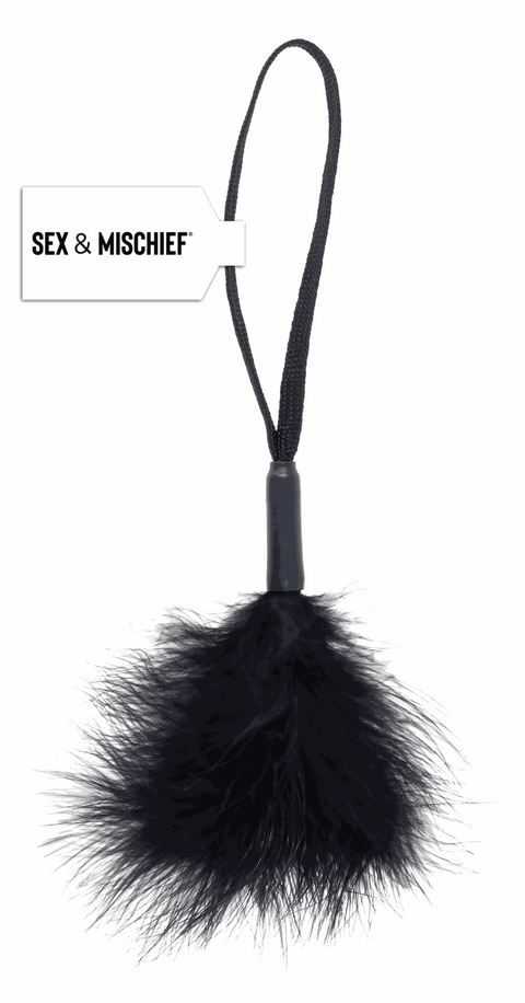 Black Wrist Feather Tickler