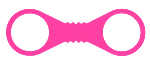 Hot Pink Large Silicone Cuffs