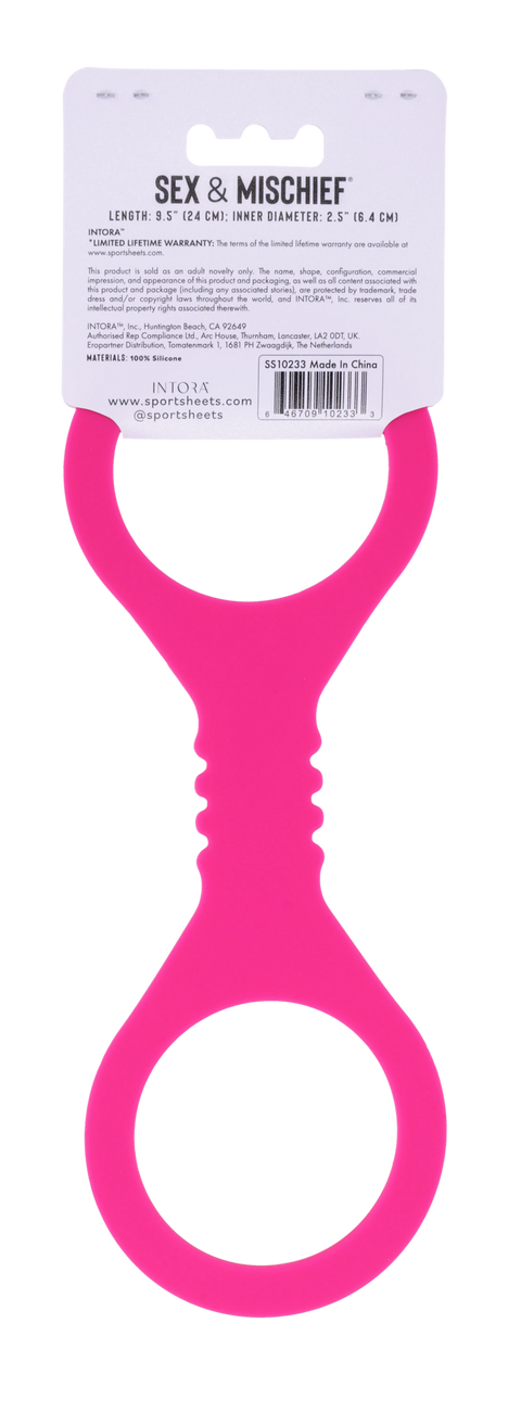 Hot Pink Small Silicone Cuffs