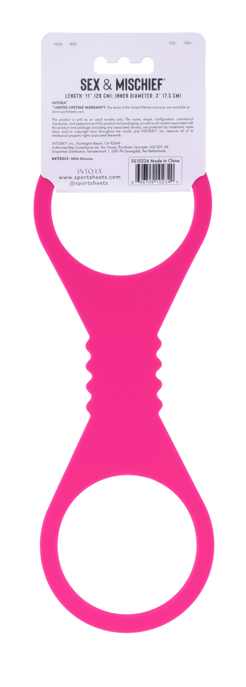 Hot Pink Large Silicone Cuffs