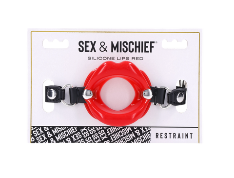 Red Silicone Lips Gag
