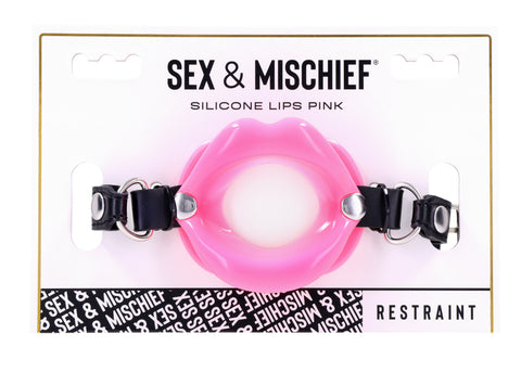 Pink Silicone Lips Gag