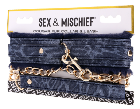 Cougar Fur Collar & Leash