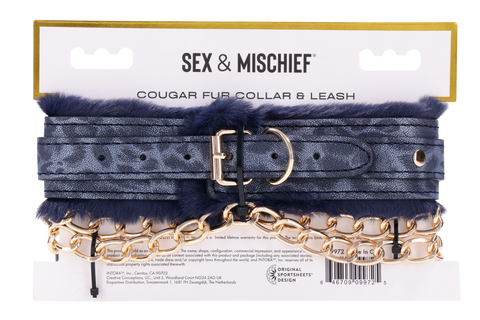 Cougar Fur Collar & Leash