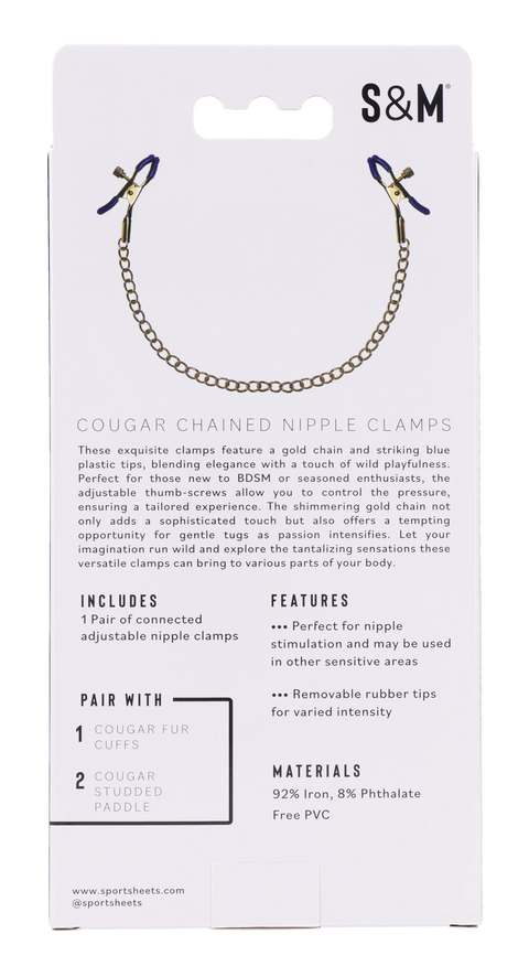 Cougar Chained Nipple Clamps