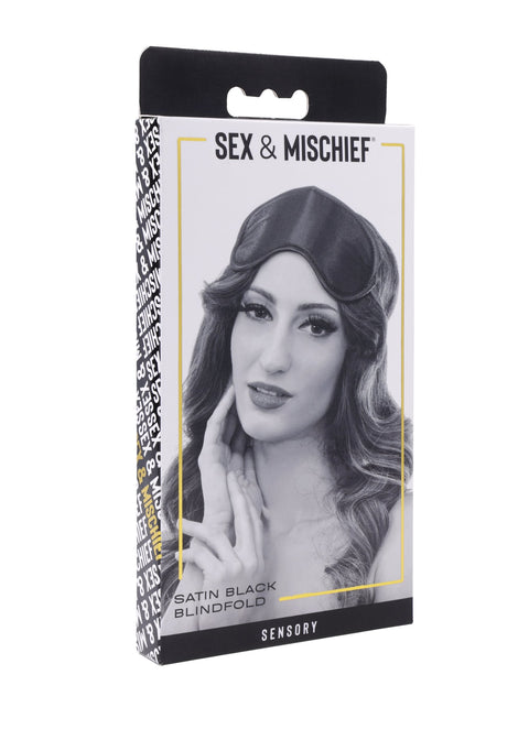 Black Satin Blindfold