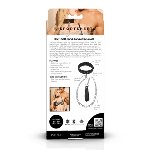 Signature Midnight Muse Collar & Leash