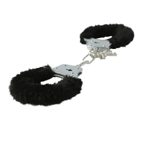 Black Furry Handcuffs
