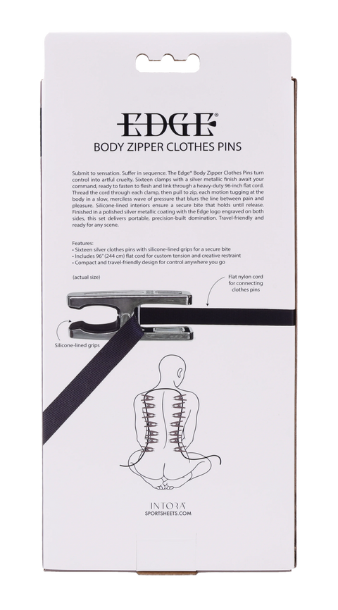 Edge Body Zipper Clothes Pins