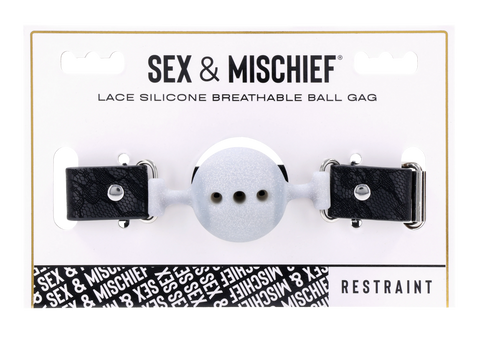 Lace Silicone Breathable Ball Gag
