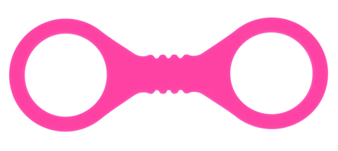 Hot Pink Small Silicone Cuffs